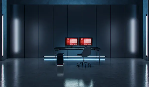 Ilustracija - Slika koja prikazuje Ransomware napad na dva MAC računara